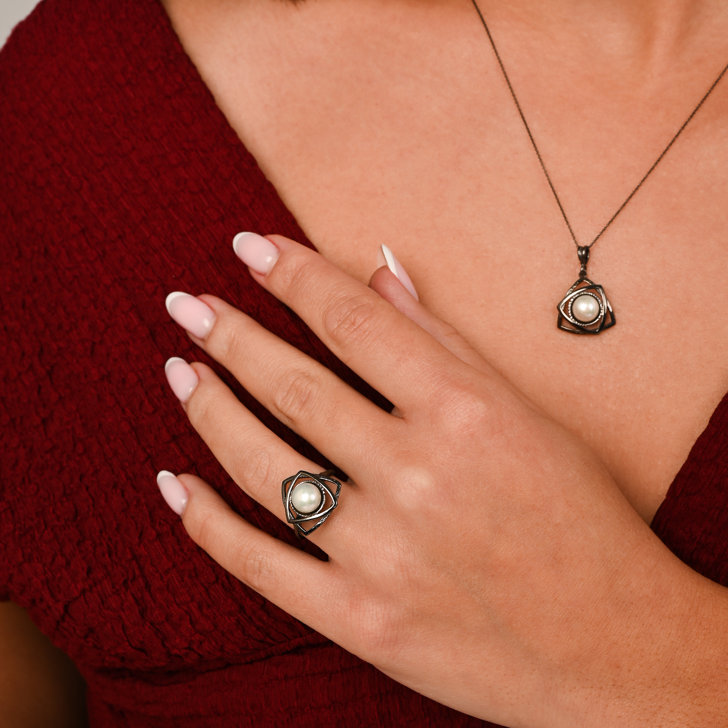 Ασημένιο μενταγιόν με μαργαριτάρι - Image 3