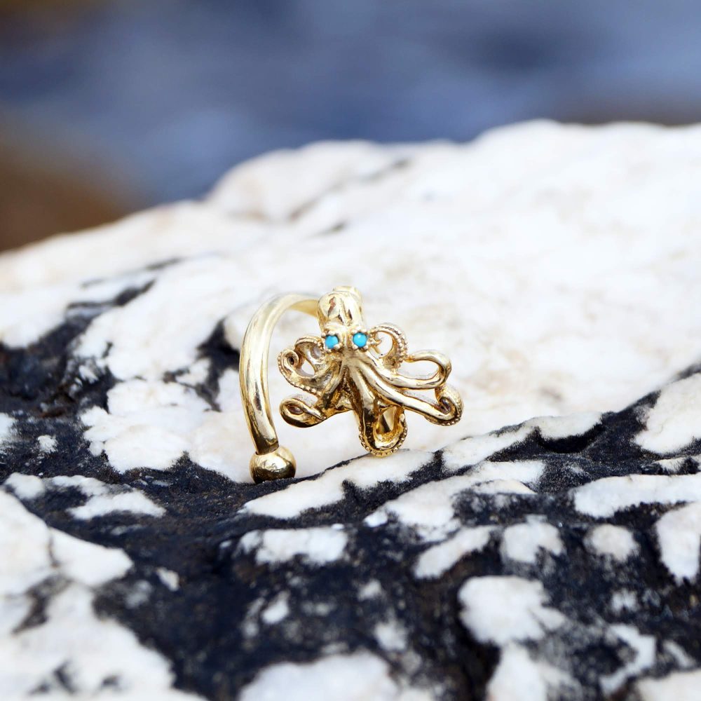 Sterling silver Octopus ring - Image 4