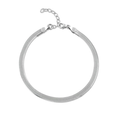 Sterling silver bracelet chain bracelet wide