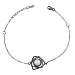 Sterling silver bracelet with pearl - Image 4