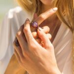 Sterling silver “Sea Urchin” ring gold plated, with enamel - Image 2