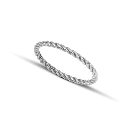 Sterling silver twisted band  ring