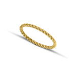 Sterling silver twisted band  ring - Image 4