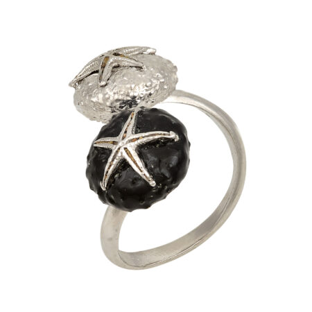 Sterling silver Sea urchin ring
