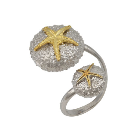 Sterling silver Sea urchin ring