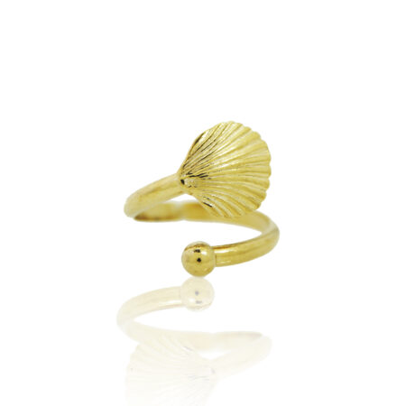 Sterling silver Clam ring