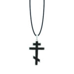 Silver cross with ebony