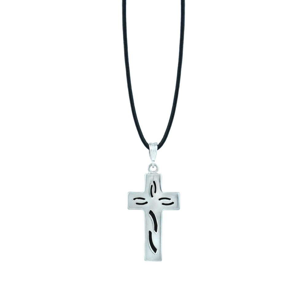 Silver cross with ebony - Image 2