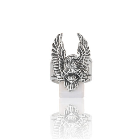 Silver eagle ring