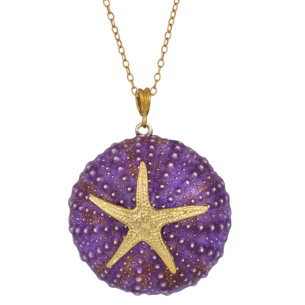 Sterling silver Sea urchin Necklace