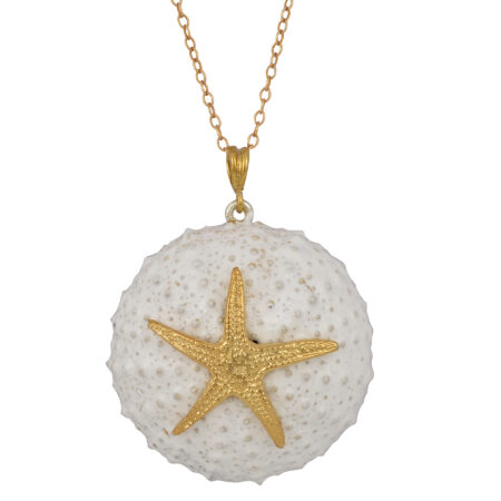 Silver Sea urchin necklace