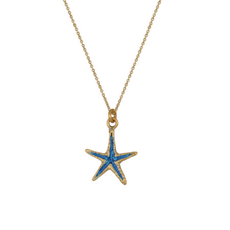 Sterling silver Starfish necklace gold plated