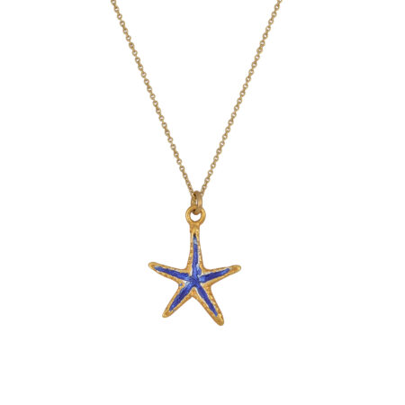 Sterling silver Starfish necklace gold plated