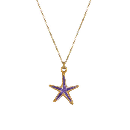 Sterling silver Starfish necklace gold plated