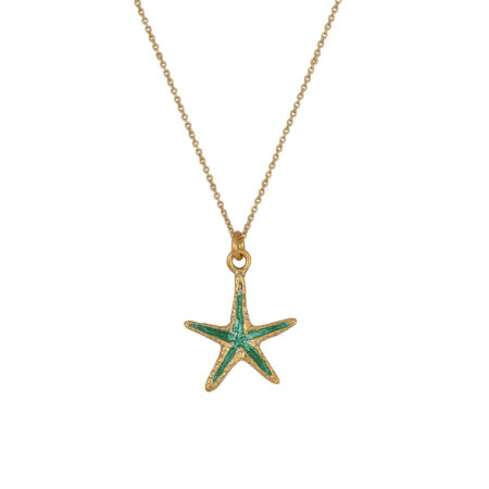 Sterling silver Starfish necklace gold plated