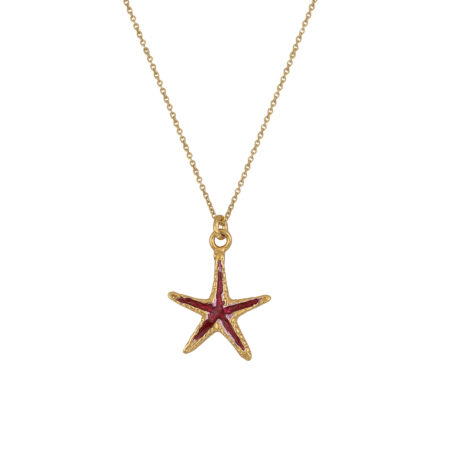 Sterling silver Starfish necklace gold plated
