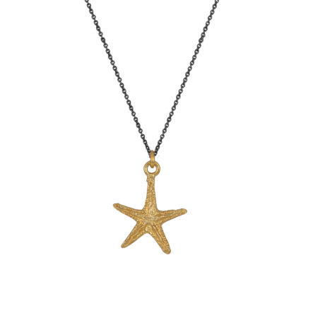 Sterling silver Starfish necklace gold plated