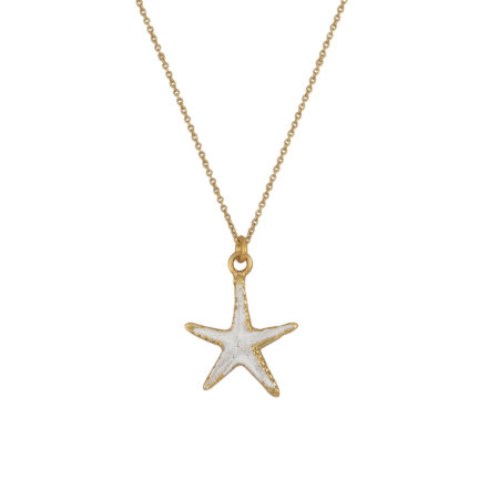 Sterling silver Starfish necklace gold plated