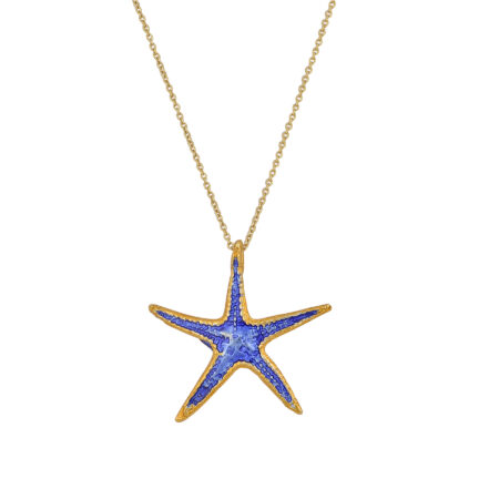 Sterling silver Starfish necklace gold plated