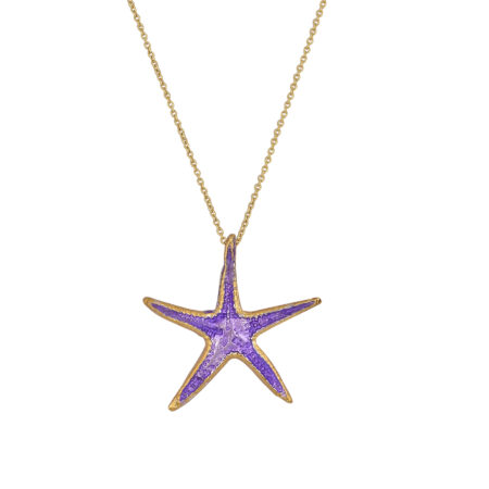 Sterling silver Starfish necklace gold plated