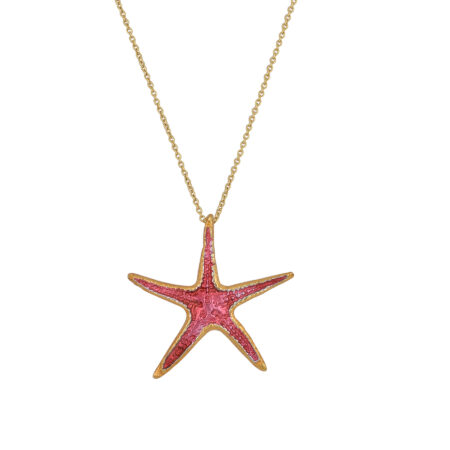 Sterling silver Starfish necklace gold plated