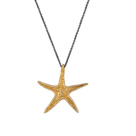 Sterling silver Starfish necklace gold plated