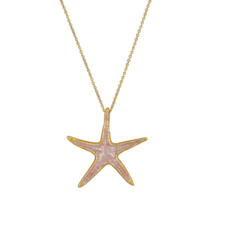 Sterling silver Starfish necklace gold plated