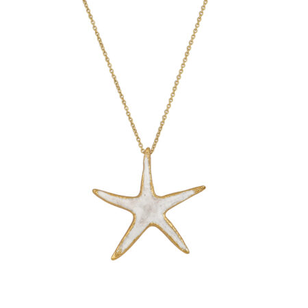 Sterling silver Starfish necklace gold plated