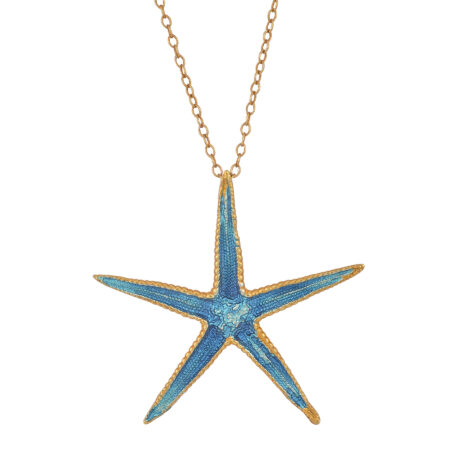 Sterling silver Starfish necklace gold plated