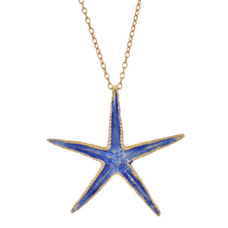Sterling silver Starfish necklace gold plated
