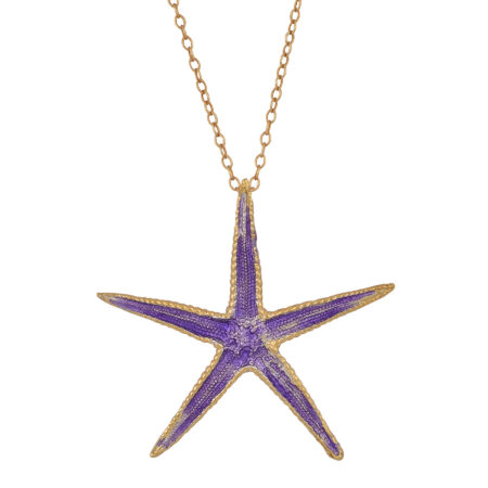 Sterling silver Starfish necklace gold plated