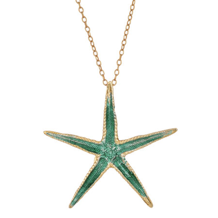 Sterling silver Starfish necklace gold plated