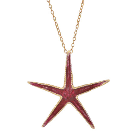 Sterling silver Starfish necklace gold plated