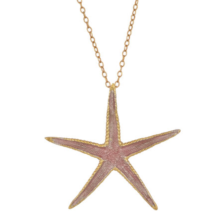Sterling silver Starfish necklace gold plated