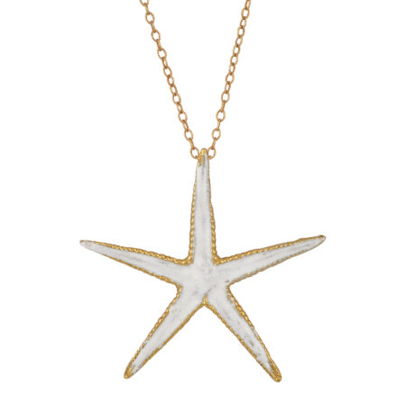 Sterling silver Starfish necklace gold plated