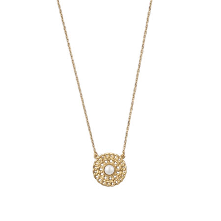 Sterling silver Chain pendant with pearl