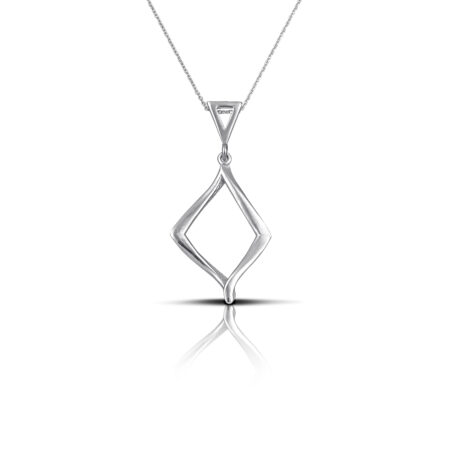 Sterling silver Rhombus necklace