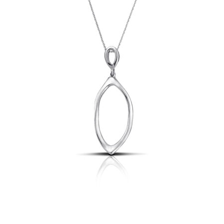 Sterling silver Oval  necklace