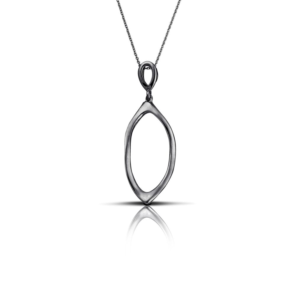 Sterling silver Oval  necklace - Image 3