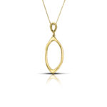 Sterling silver Oval  necklace - Image 4