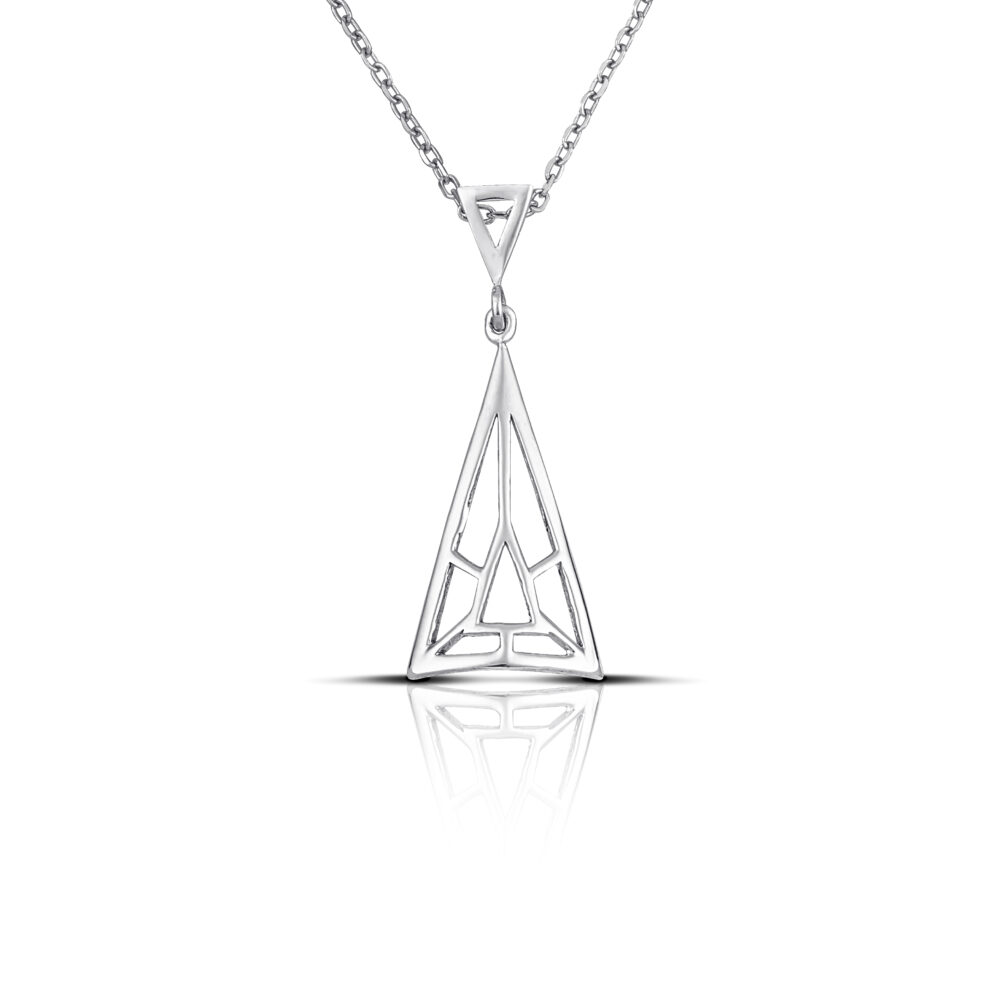 Sterling silver Triangle necklace