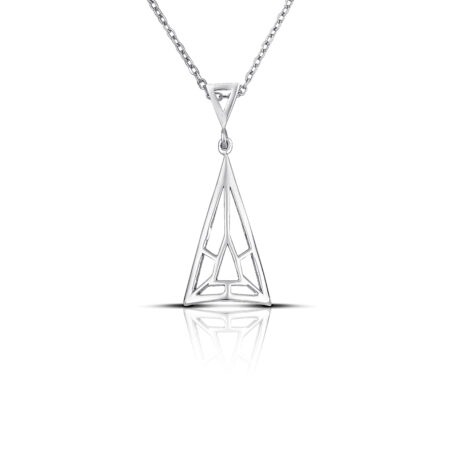 Sterling silver Triangle necklace