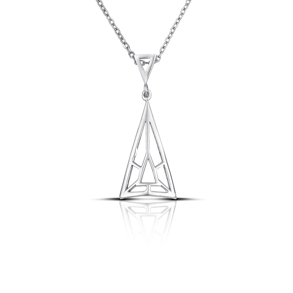 Sterling silver Triangle necklace