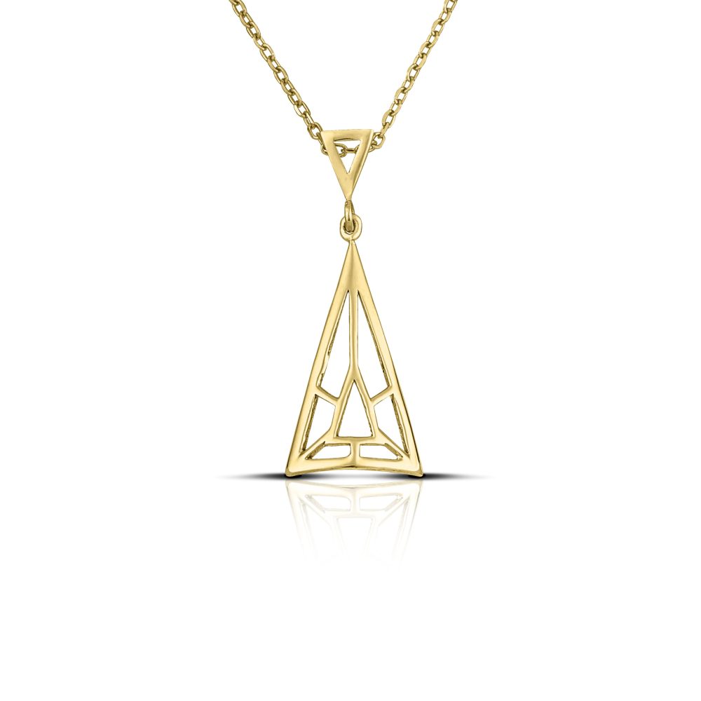 Sterling silver Triangle necklace - Image 3