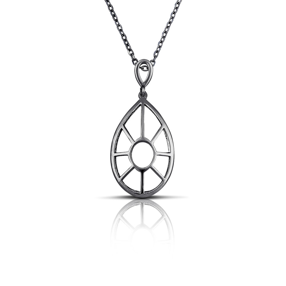 Sterling silver  "Rays of light" necklace - Image 4