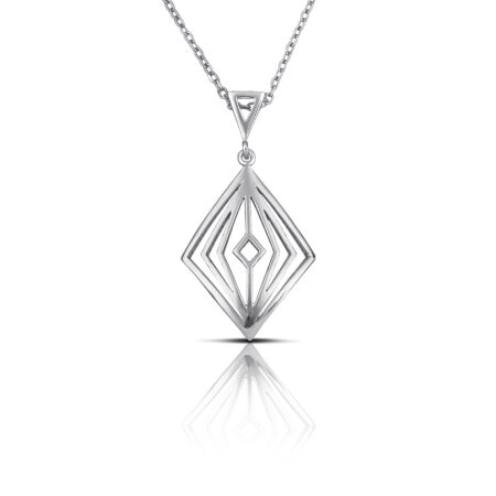 Sterling silver Rhombus necklace