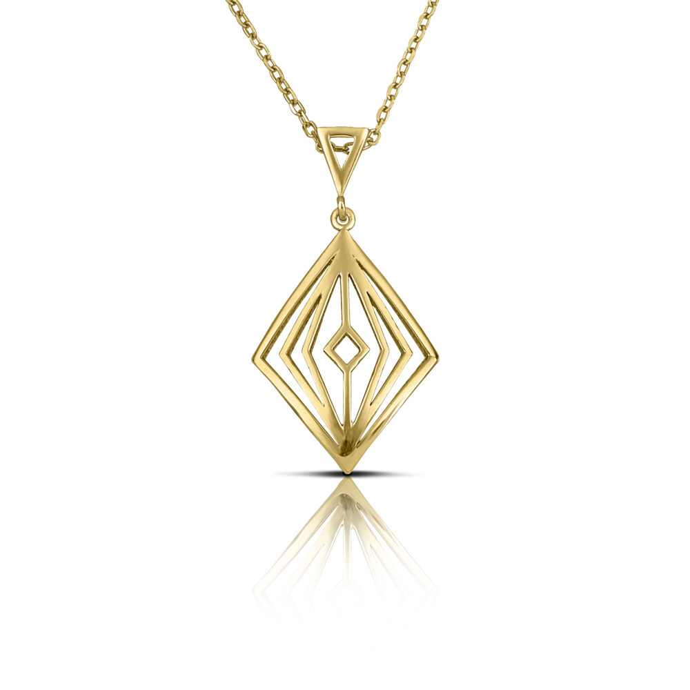 Sterling silver Rhombus necklace - Image 2
