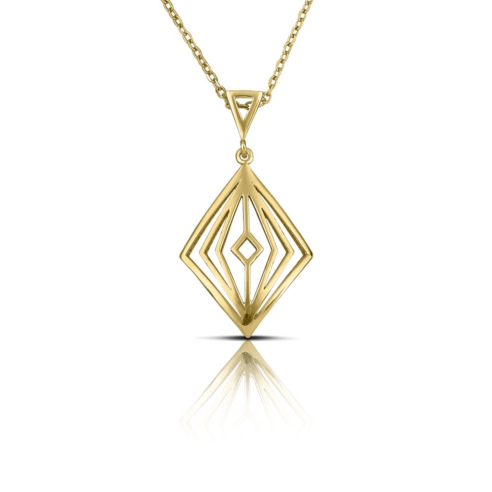 Sterling silver Rhombus necklace - Image 2