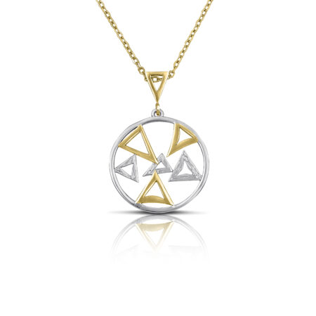 Sterling silver necklace platinum plated