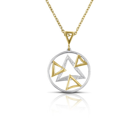 Sterling silver necklace platinum plated